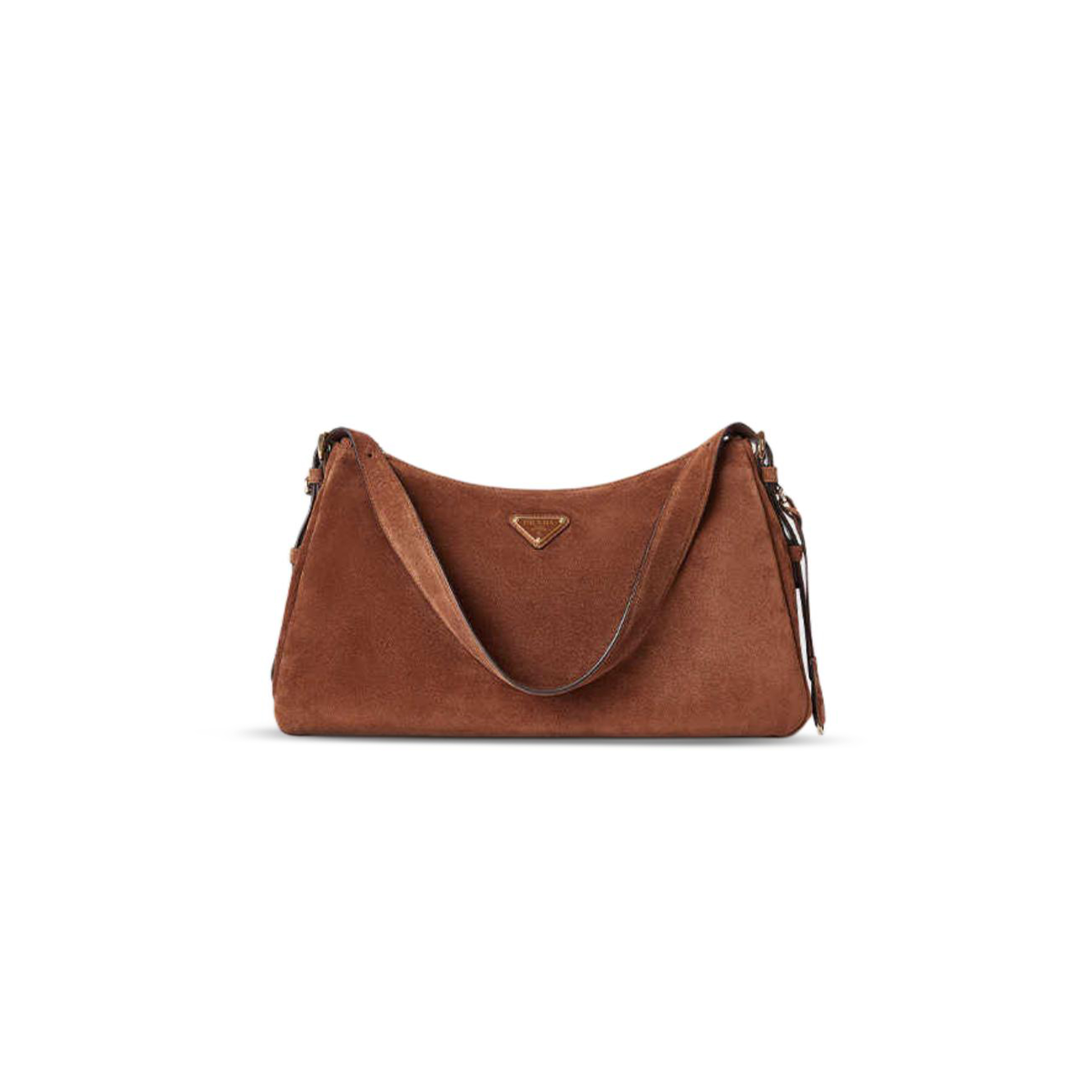 Pra*a aimÉe large suede shoulder bag 1bc228 01 (39*23*12cm))